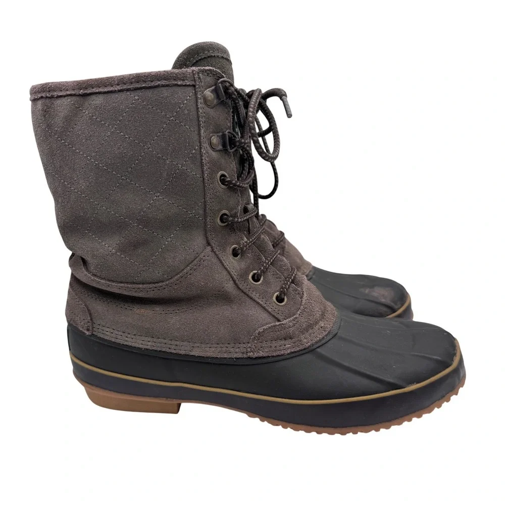 G.H. Bass‎ 10 Brown Duck Boots Men's Superior Leather Upper Winter